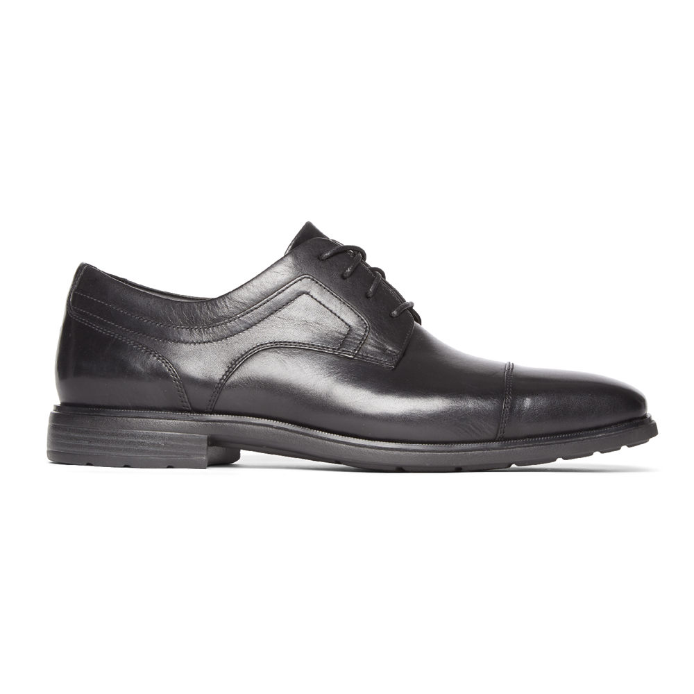 Rockport Singapore Mens Dress Shoes - Dres Sports Business 2 Plain Cap Toe Black - OF3187062